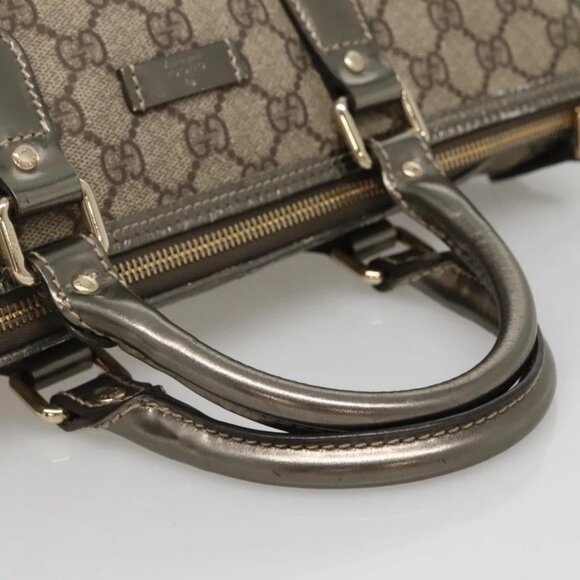 GUCCI GG Supreme Hand Bag PVC Beige Gold 190259 Auth ep10602 - Picture 8 of 16